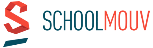 Logo SchoolMouv - Plateforme éducative en ligne proposant des cours et ressources pédagogiques pour les élèves du collège et du lycée.